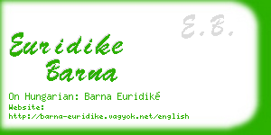 euridike barna business card
