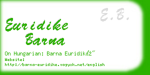 euridike barna business card